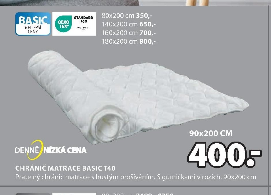 CHRÁNIČ MATRACE BASIC T40