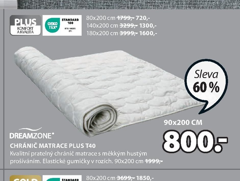 CHRÁNIČ MATRACE PLUS T40