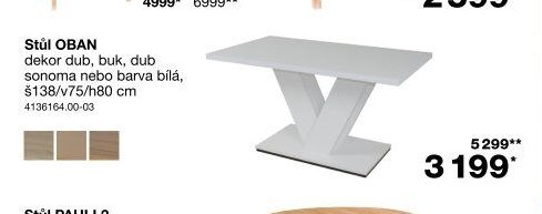 Stůl OBAN