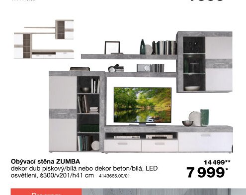 Obývací stěna ZUMBA