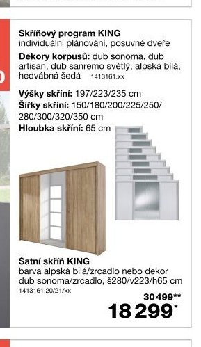 Skříňový program KING