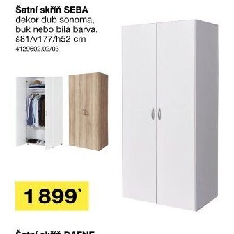 Šatní skříň SEBA