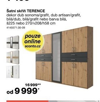 Šatní skříň TERENCE