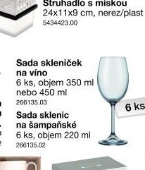 Sada skleniček na víno