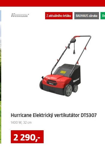 Hurricane Elektrický vertikutátor DT5307