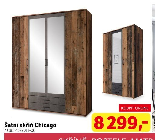 Šatní skříň Chicago