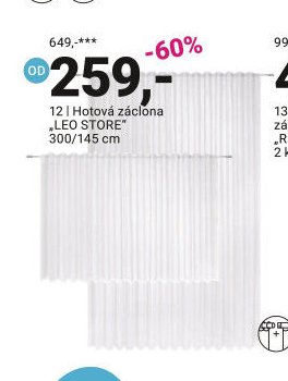 Hotová záclona „LEO STORE“