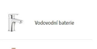 Vodovodní baterie