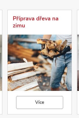 Příprava dřeva na zimu