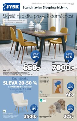 akční leták Jysk 3.2.2025-9.3.2025