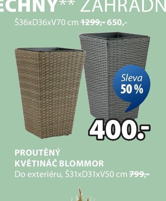 PROUTĚNÝ KVĚTINÁČ BLOMMOR