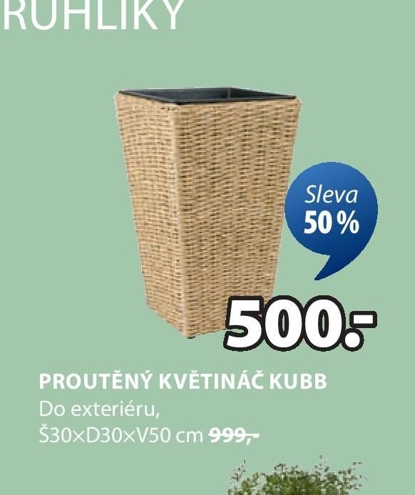 PROUTĚNÝ KVĚTINÁČ KUBB