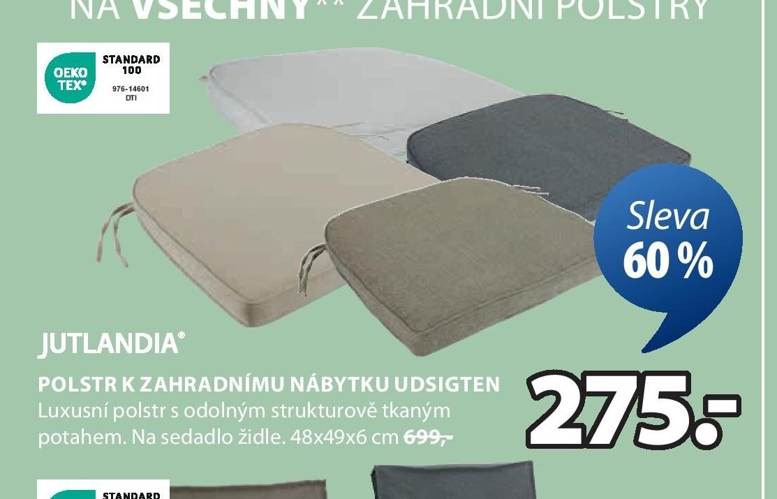 POLSTR K ZAHRADNÍMU NÁBYTKU UDSIGTEN