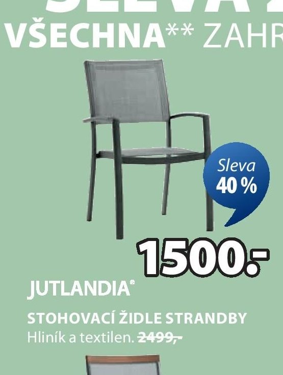 JUTLANDIA® STOHOVACÍ ŽIDLE STRANDBY