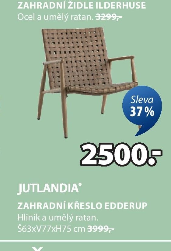 JUTLANDIA® ZAHRADNÍ KŘESLO EDDERUP
