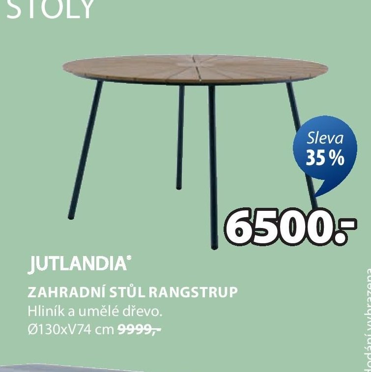 JUTLANDIA® ZAHRADNÍ STŮL RANGSTRUP