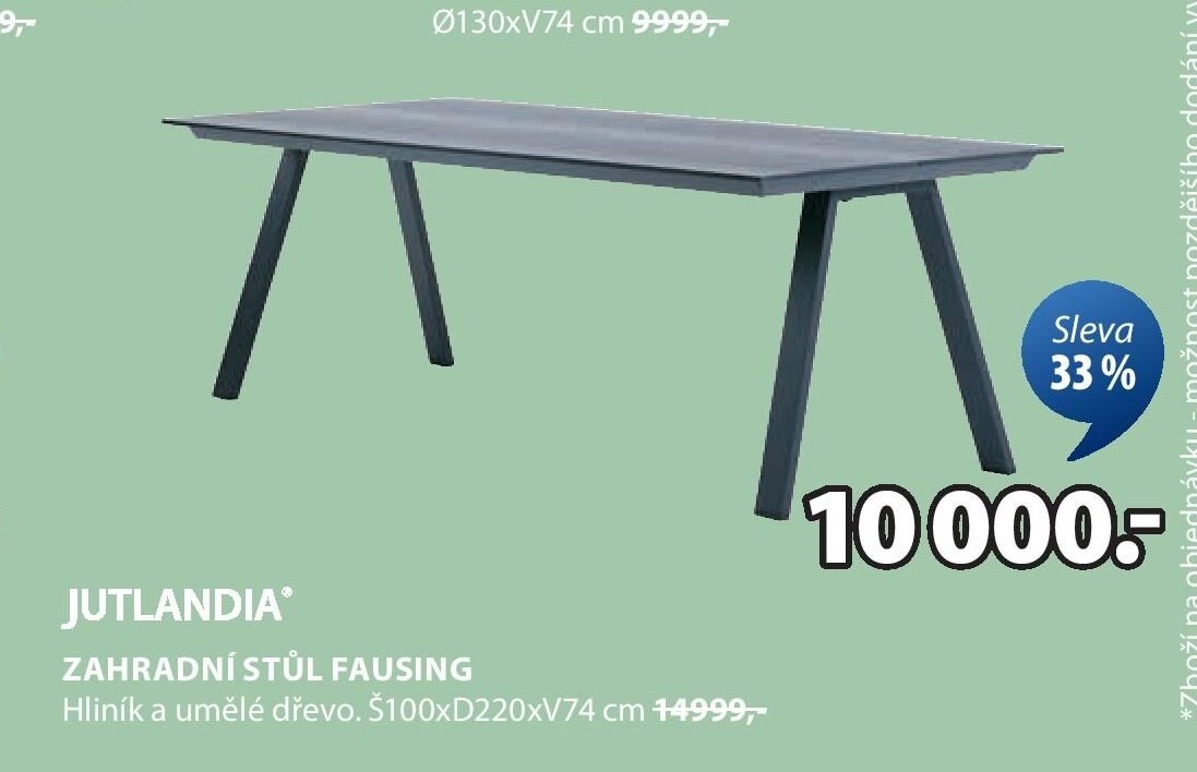 JUTLANDIA® ZAHRADNÍ STŮL FAUSING