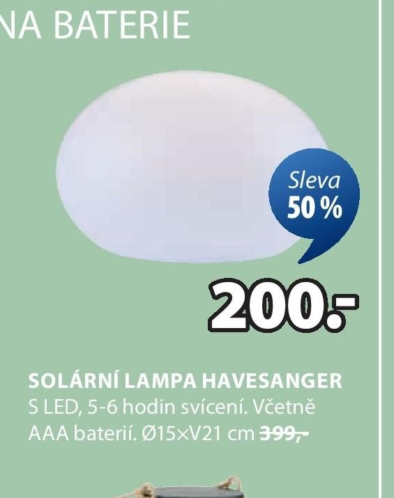Solární lampa HAVESANGER