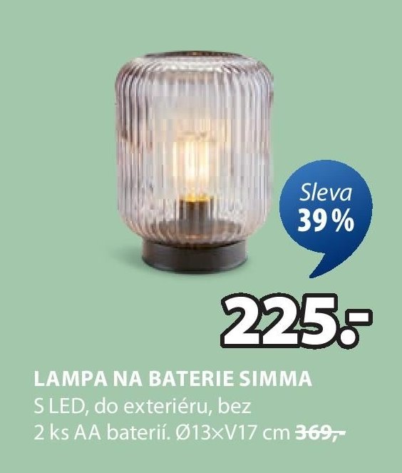 Lampa na baterie SIMMA