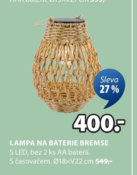 Lampa na baterie BREMSE
