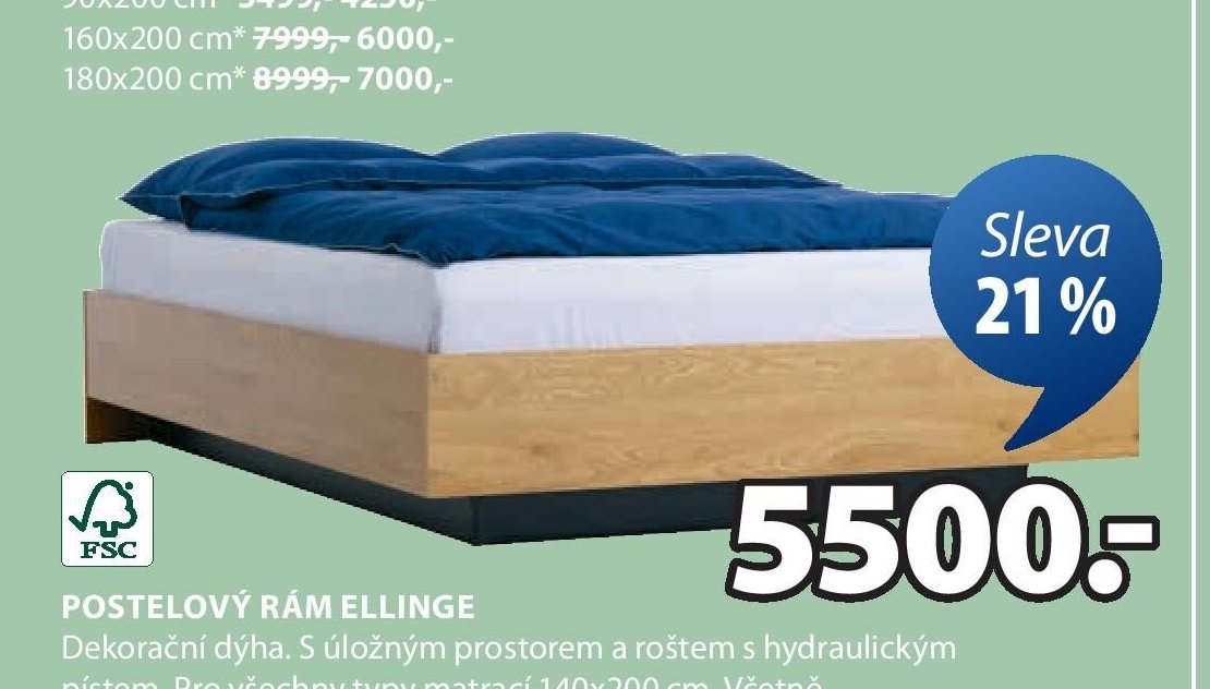 POSTELOVÝ RÁM ELLINGE