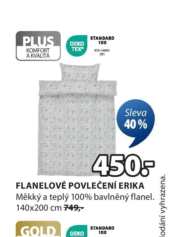 Flanelové povlečení ERIKA