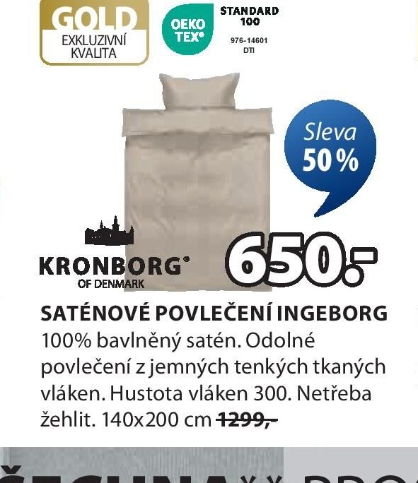 Saténové povlečení INGEBORG