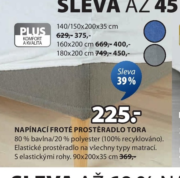 Napínací froté prostěradlo TORA