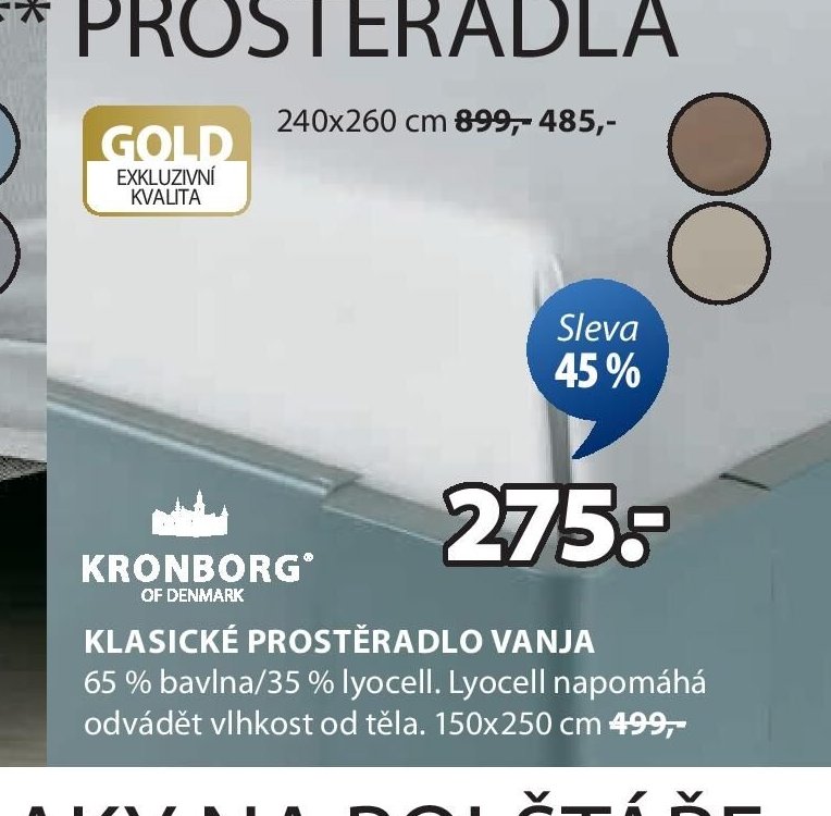 Klasické prostěradlo VANJA