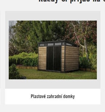 Plastové zahradní domky