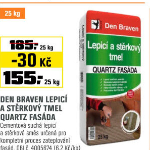 Tmel lepícístěrkový fasádní