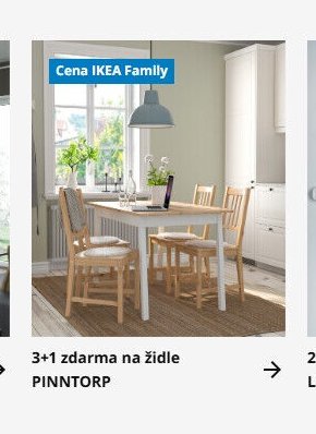 3+1 zdarma na židle PINNTORP