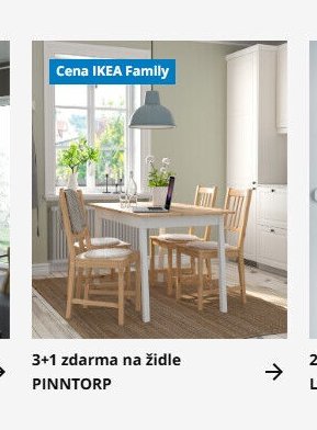3+1 zdarma na židle PINNTORP