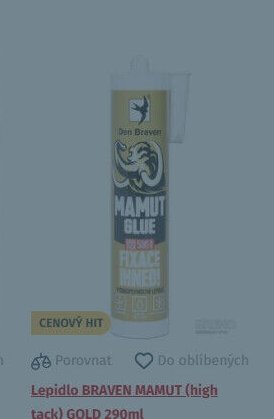 Lepidlo BRAVEN MAMUT (high tack) GOLD 290ml