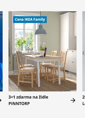 3+1 zdarma na židle PINNTORP