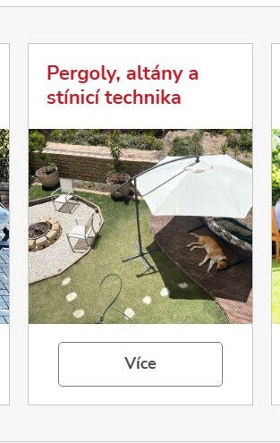 Pergoly, altány a stínící technika