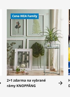 2+1 zdarma na vybrané rámy KNOPPÄNG
