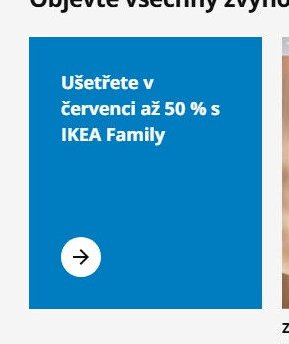 Ušetřete v červenci až 50 % s IKEA Family