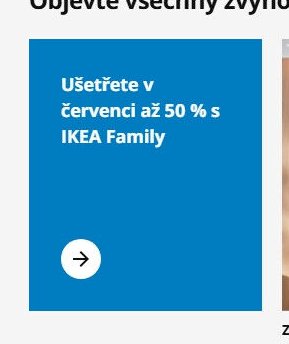 Ušetřete v červenci až 50 % s IKEA Family