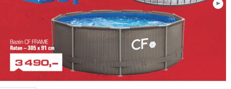 Bazén CF FRAME Ratan - 305 x 91 cm