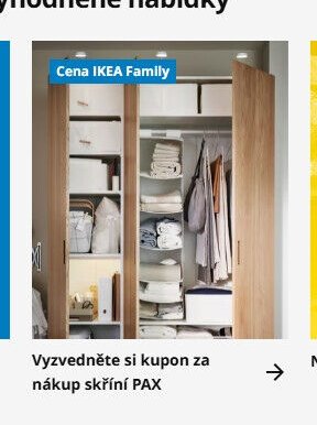 Vyzvedněte si kupon za nákup skříní PAX