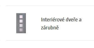 Interiérové dveře a zárubně
