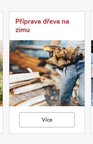 Příprava dřeva na zimu