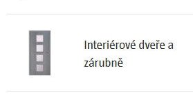 Interiérové dveře a zárubně