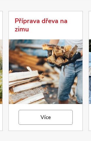 Příprava dřeva na zimu