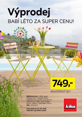akční leták Kika nábytek 18.9.2025-30.9.2025
