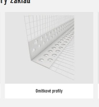 Omítkové profily