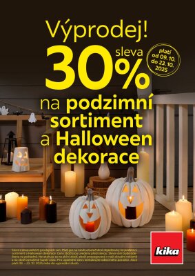 akční leták Kika nábytek 9.10.2025-23.10.2025