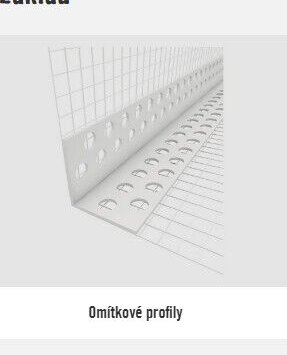 Omítkové profily