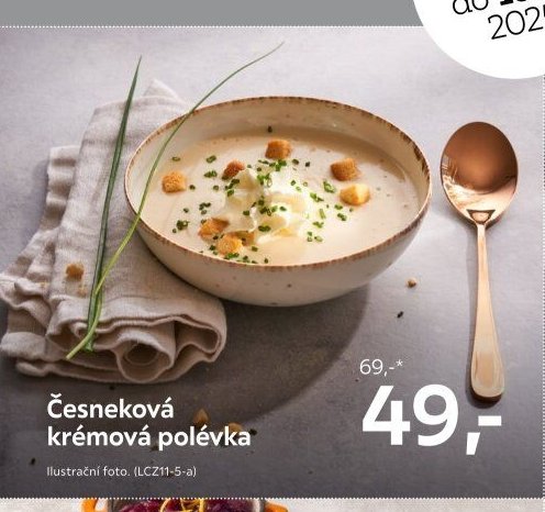Česneková krémová polévka